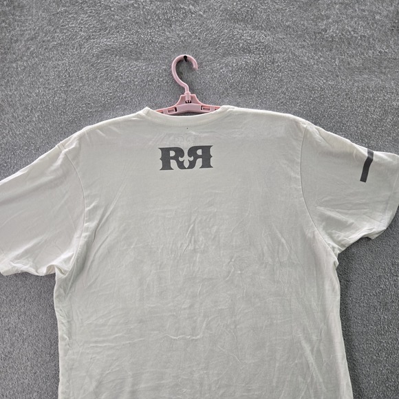 Rock Revival Men Shirt XL White Graphic Logo Short Sleeve - Picture 6 of 7